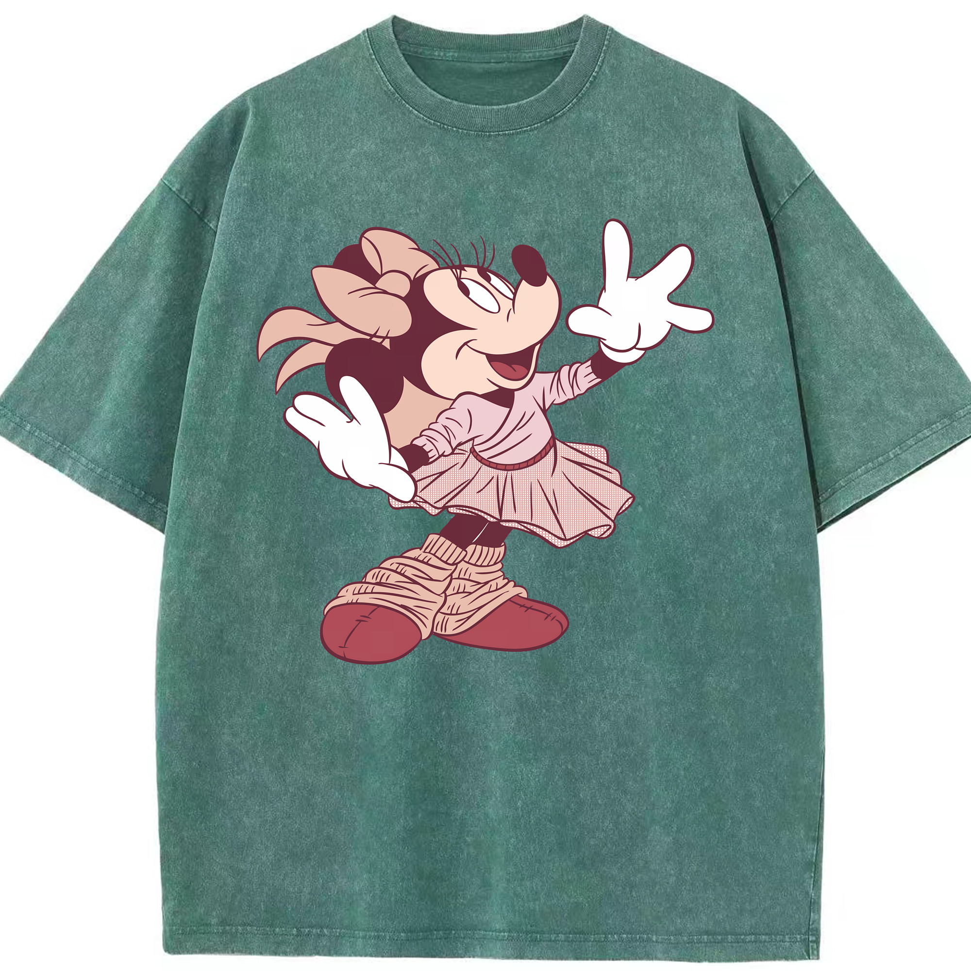 （画像用） ミッキーマウス Mickey Mouse 綿100% ヴィンテージ風 半袖Tシャツ（フロントプリント）